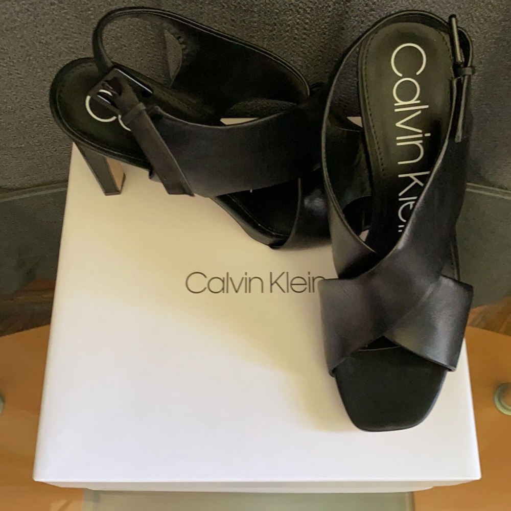 Calvin Klein Myra Cow Silk Heels